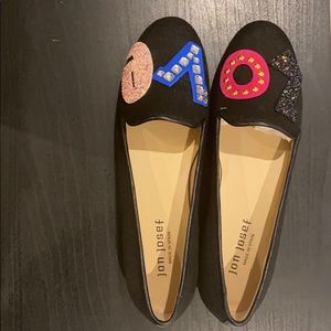 Brand new Jon Josef size 7.5 black love shoes